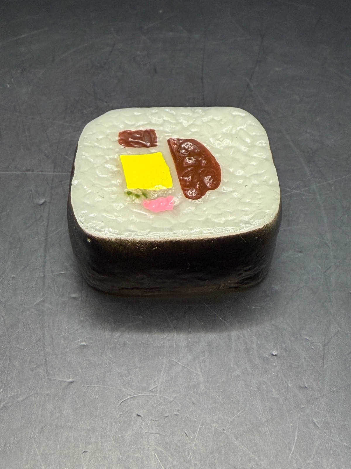 Realistic Sushi Roll Fake Plastic Vinyl Rubber Prop Pretend Play Food Dopamine