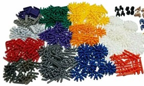 200 K'NEX CONNECTORS Mix Lot Bulk Standard Replacement Parts Clips Black KNEX