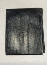Amity Pig Skin Leather Wallet Made In USA Black Vintage
