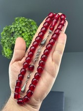Faturan Amber Rosary,Muslim rosary, LARGE SZE Rosary, Misbaha, Tasbih, tesbih