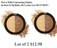 *Wet n Wild Contouring Palette (0.44oz/12.5g/Dulce De Leche) Lot Of 2!!NEW!