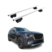 DachträGer GrundträGer FüR Mazda CX-90 2024-2026 75Kg Stahl Silber 2 Tlg
