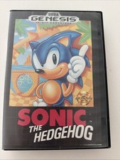 Sonic the Hedgehog 1 Sega Genesis First 1st Print Retail Version CIB / Complete