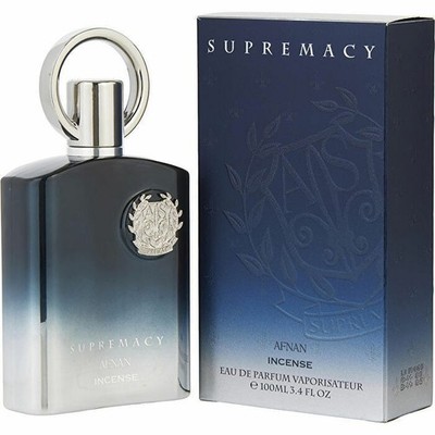 Afnan Supremacy Incense Unisex EDP, 3.4 Oz, oregano, pepper, labdanum, Leather.