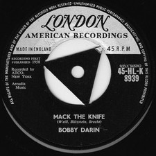 Bobby Darin - Mack The Knife (7", Single, Tri)