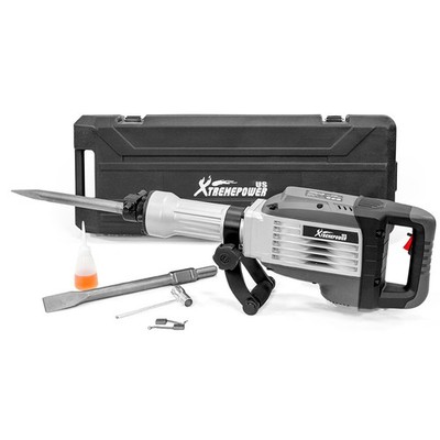Heavy Duty 3600W Demolition Jack Hammer 120V Hex 30mm 1400BPM 50J 2 Chisel Bit