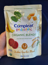 13 Compleat Pediatric Organic Blends Tube Feeding Chicken-Garden 10.1 oz sealed