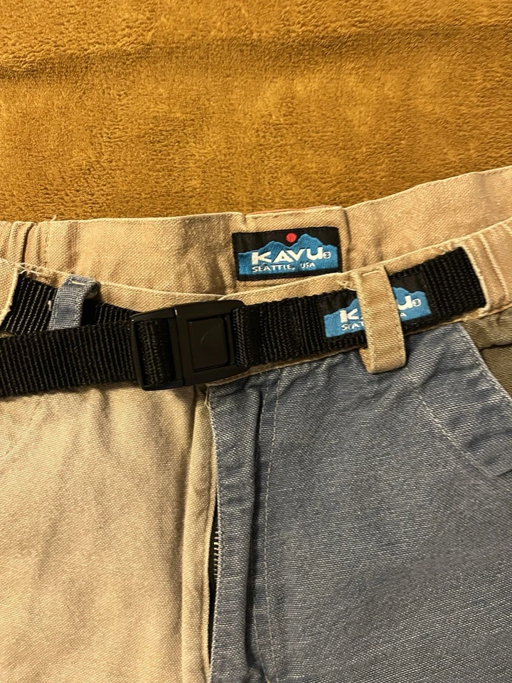 Pantalones Cortos Kavu Para Hombre Grandes Cinturón Retro Senderismo Pantalones Cortos Foto 4 de 4