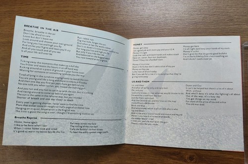 Pink Floyd The Dark Side of the Moon CD CDP 7460012 VINTAGE Pressing - Picture 6 of 9