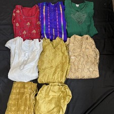Pakistani Dresses 6 For Women Size Medium And One Pair And Pants  One Scarf
