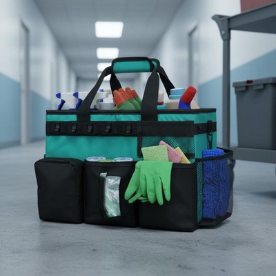 Multi-Pocket Reinigungsorganizer Große Kapazität Reinigungszubehör Tasche Stabil