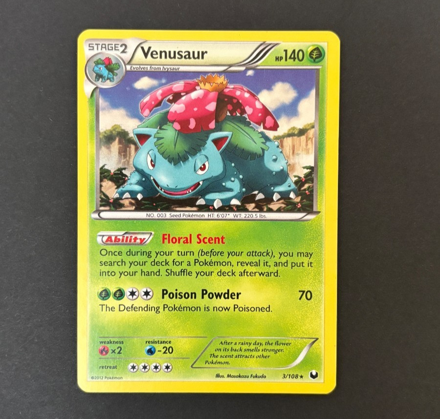 Venusaur 3/108 Holo Rare Dark Explorers Pokemon NM
