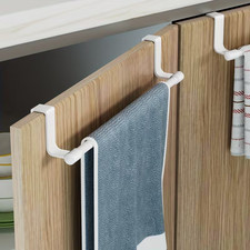 Kitchen towel rack, towel bar on cabinet door kitchen dish towel rack