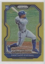 2021 Panini Prizm Gold Prizm 5/10 Santiago Espinal #72 0s55