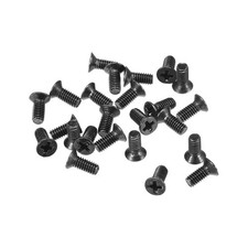 Image of M2.5 x 6mm Phillips Flat Head Screws Carbon Steel Machine Screws Black 150pcs