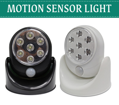 Kabelloses bewegungsaktiviertes helles Licht - 7 LEDs für PIR-Sicherheit Außen Garten