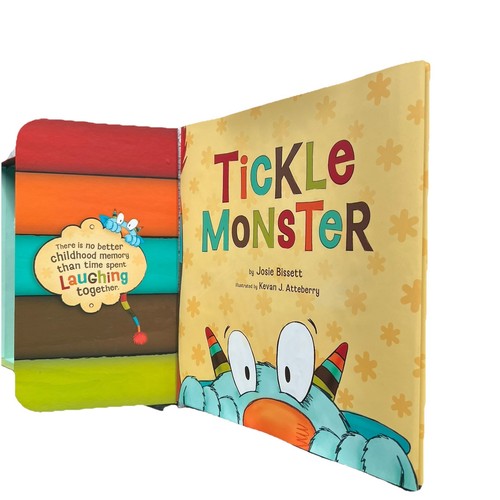 Tickle Monster Laughter Kit: Plush Soft Mitts Book Josie Bissett New Opened Box - Picture 10 of 20