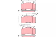 Bremsbeläge vorne TRW GDB1603 ALFA ROMEO 147 (937_)