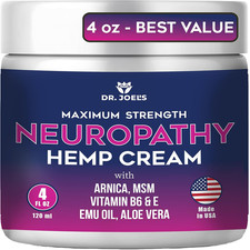 Neuropathy Cream - Maximum Strength Nerve Relief Cream for Feet, Hands, Legs- 4