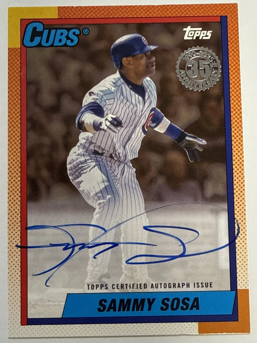 Topps Sammy Sosa Chicago Cubs Baseball Sports Trading Cards