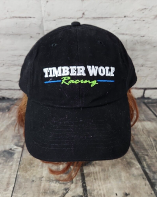 black wolf tobacco Timber Wolf Racing Hat Cap Black Vintage Smokeless Tobacco Advertising