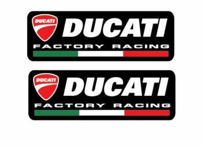 2 Adhesives Ducati Corse Factory Black Panigale Streetfighter Monster