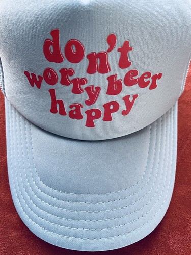 Otto DON’T WORRY BEER HAPPY Cool BASEBALL CAP One Size Fits Most - Picture 5 of 10