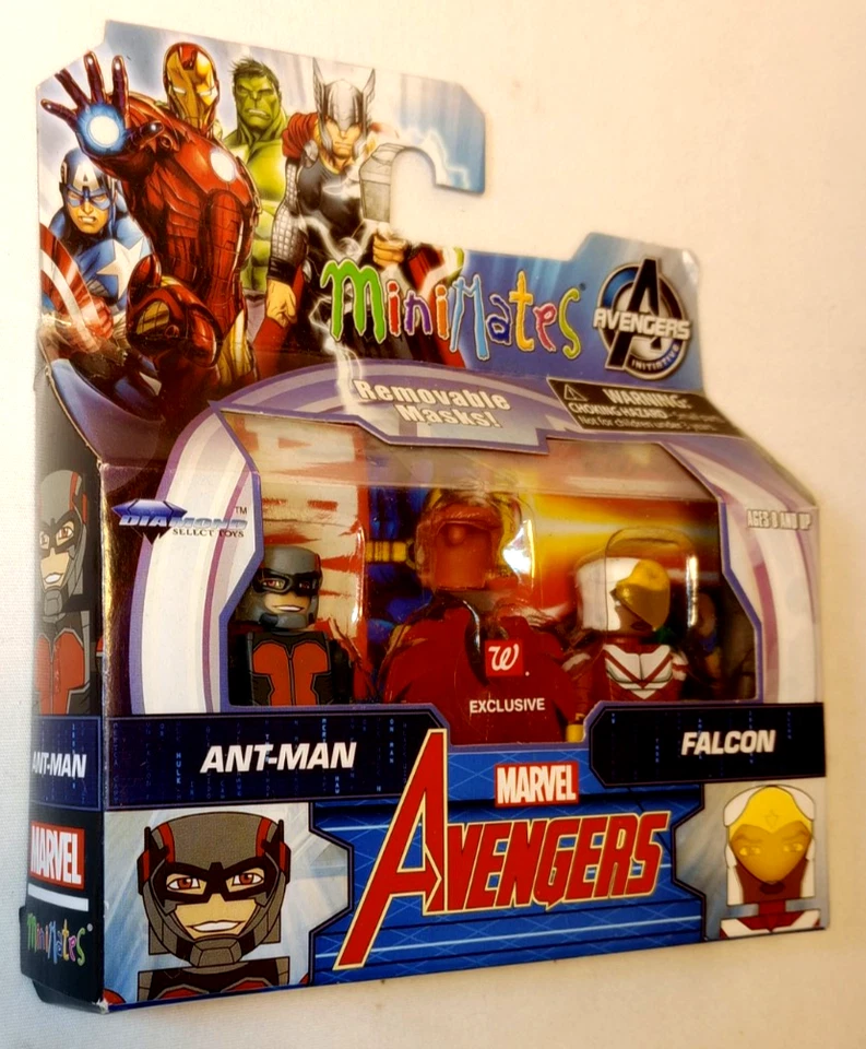 Figuras Marvel Minimates Falcon & Antman pacote com 2, Walgreens Excl., Novo, Ver Desc. - Imagem 2 de 4