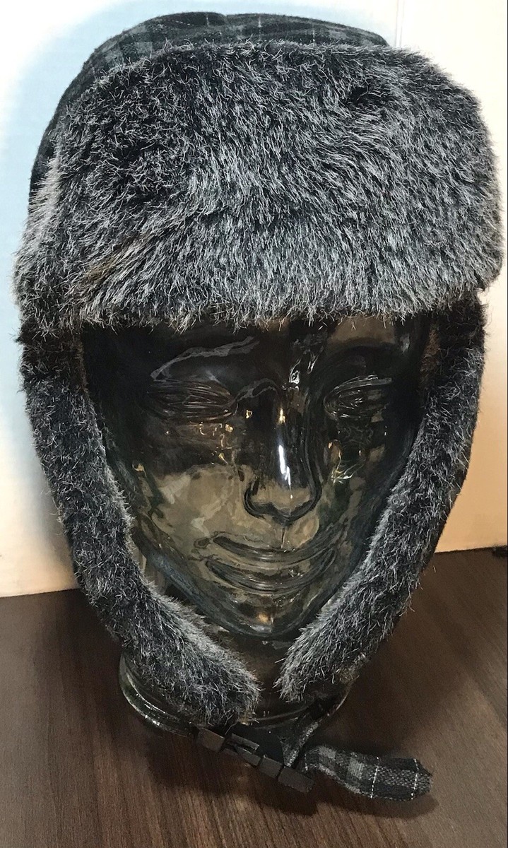 PIERRE CARDIN Classic Trapper Hat Faux Fur Deer-hunter Ear Flaps