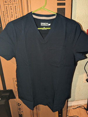 Fabletics Vital Scrub Top Women's Navy Size Medium NWT