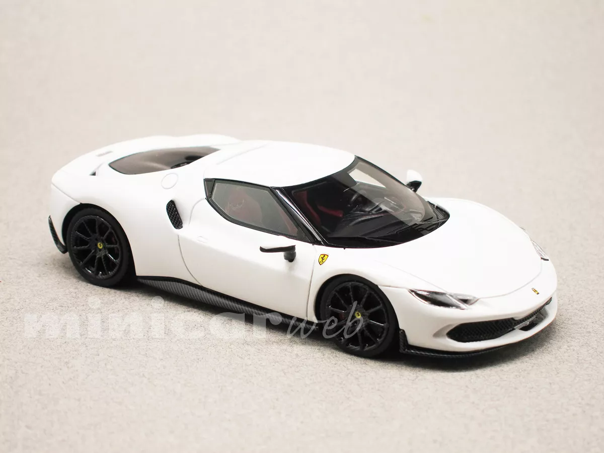 FERRARI 296 GTB blanche, voiture miniature 1/43e LOOKSMART LS533D