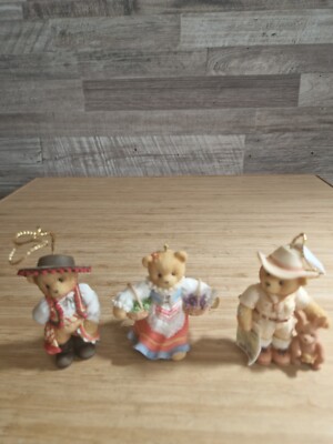 3x Bären Vintage 1998 P.Hillman. Enesco Cherished Teddies ohne Box