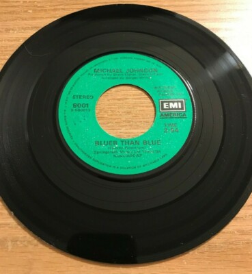 MICHAEL JOHNSON {Pop Rock 45} BLUER THAN BLUE / TWO IN LOVE 