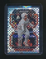 SILAS ARDOIN 2022 PANINI PRIZM DRAFT PICKS POWER PLAID PRIZM PARALLEL 15/35