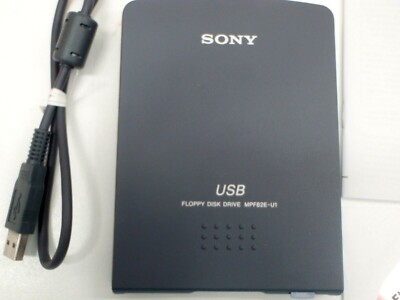 1.44MB USB FLOPPY DISK DRIVE SONY MPF82E-U1 3.5'' WIRED EXTERNAL PORTABLE GENUINE