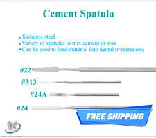 Dental Cement Spatula 22, 313, 24, Surgical Steel spatulas to mix cement, wax