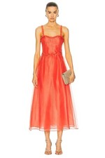 Ulla Johnson Gisele Dress in Desert Rose 2 New Womens Midi Silk Cocktail