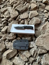 5” BURNING PINES Military Combat Tactical Bushcraft Fixed Blade Neck Knife