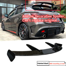 Fit For Mazda 3 Hatchback Gloss Black Ks-style Add-on Rear Roof Spoiler 2014-18 Fit For Mazda 3 Hatchback Gloss Black Ks-style Add-on Rear Roof Spoiler 2014-18