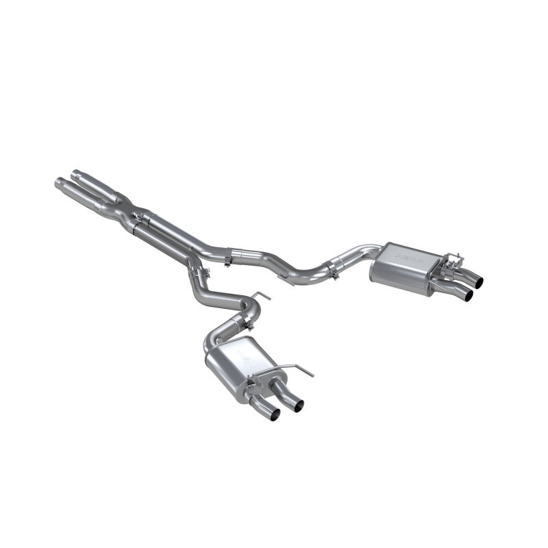 MBRP 3in Cat Back Dual Quad Split Rear T304 for Ford GT350/GT350R
