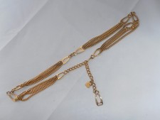 1/2 " wide 30 31 32 33 34 " fit Gold tone chain and loop belt by MM