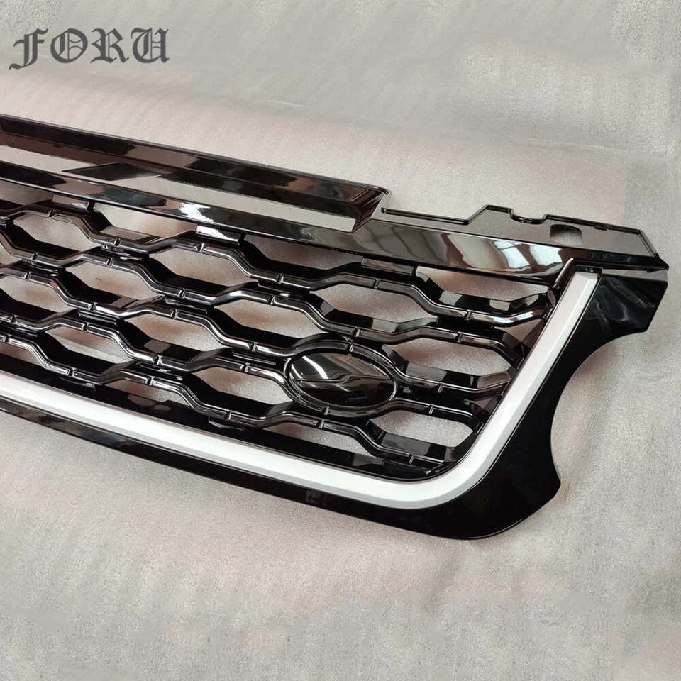 Parrilla de parachoques delantero rejilla de malla hexagonal para Land Rover Range Rover Sport L494 2014-17 Foto 2 de 4