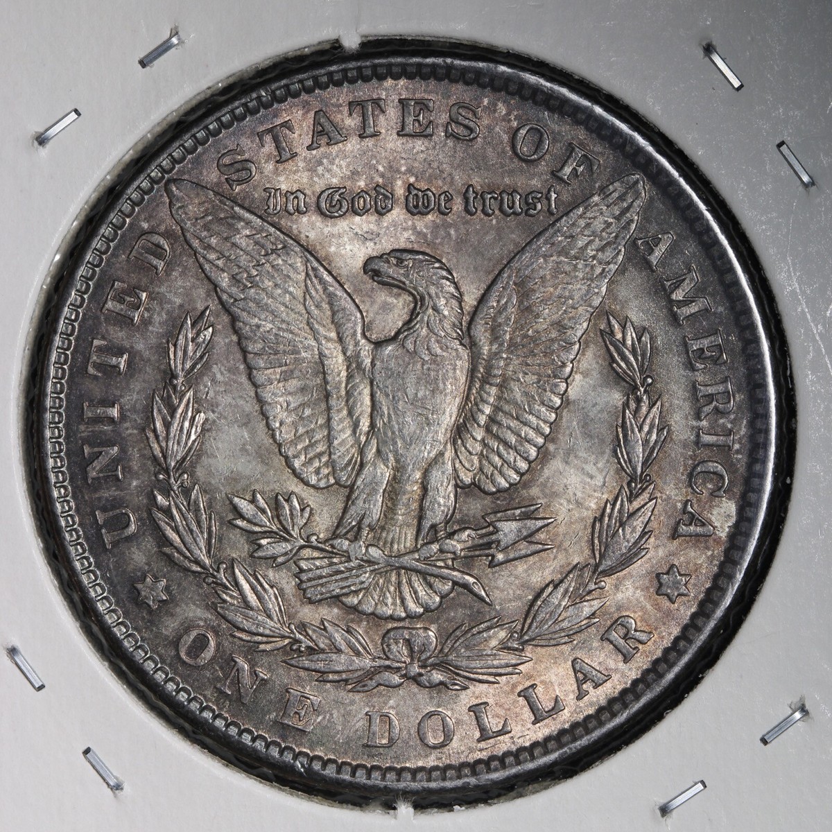 【中古】 英語リターンマッチ 1889 Morgan Silver Dollar CHOICE UNC *UNCIRCULATED* MS TONED E194