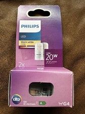 Philips LED 1.8w G4  Capsule 20W Light Bulb 205lum 12v Warm White 2700K 2 pack