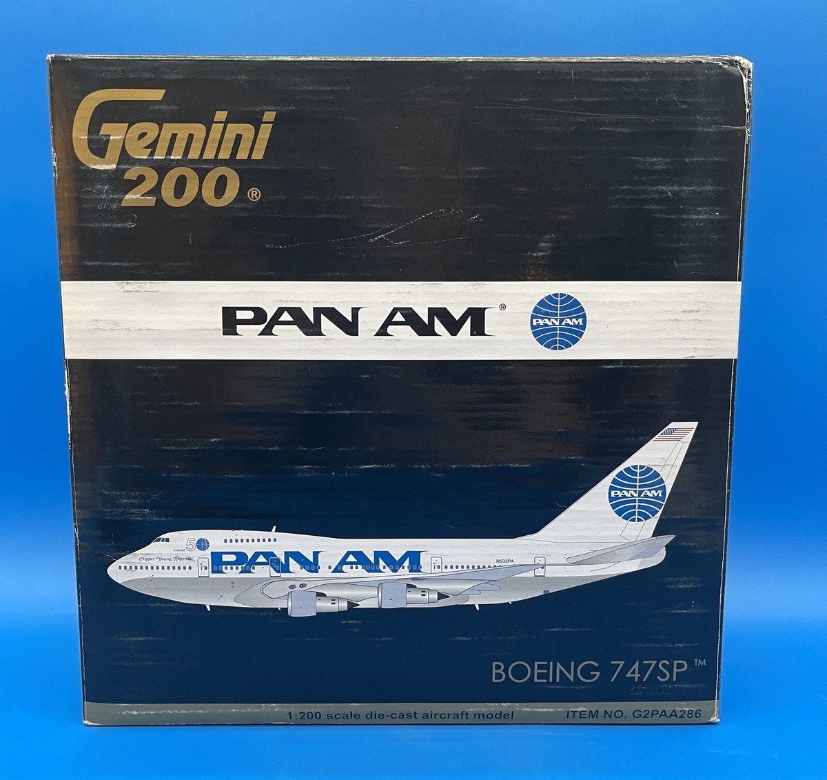 Gemini Jets Pan Am Boeing747SP 1:200 G2PAA286. Die Cast Gemini Jets Pan Am Boeing747SP 1:200 G2PAA286. Die Cast