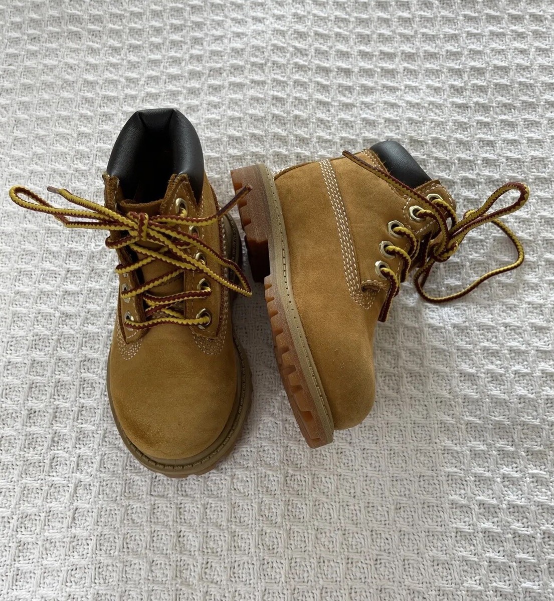 Timberland 12809 Boy Toddler Wheat/Tan Suede Premium Water Proof