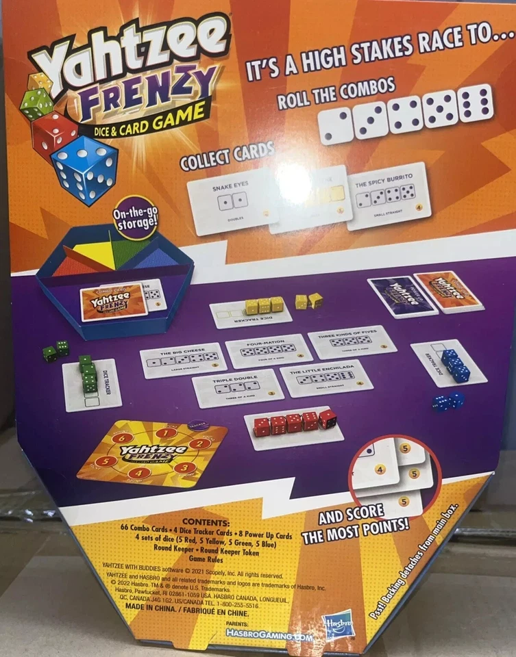 Yahtzee Frenzy Dice And Card Game - Image 3 of 3