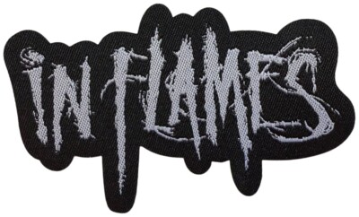 IN FLAMES - Logo Shaped - 4,8 x 7,8 cm - Patch - 169897