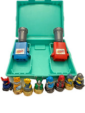 Spinjas with 2 Launchers and 8 Fighters Tomy Game 1987 - Rare