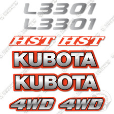 Fits Kubota L3301 Decal Kit Tractor Decals  - 3M VINYL Aftermarket Sticker Set!